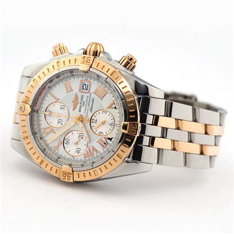 breitling holes orange chronograph|breitling chronomat gold steel.